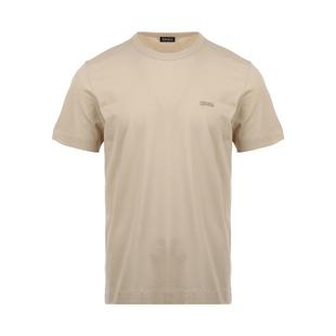 【自营】ZEGNA/杰尼亚男士休闲棉质LOGO刺绣宽松休闲圆领短袖T恤