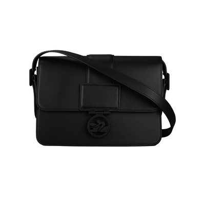 【自营】LONGCHAMP/珑骧黑色盒子包小方包单肩斜挎女包10175HBW