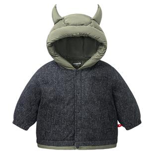 【真心绒】迷你巴拉男童羽绒服连帽可爱婴儿宝宝外套2025冬新品
