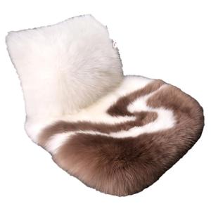 冬季纯羊毛汽车坐垫皮毛一体羊绒单片后排三件套澳洲长毛绒车座垫