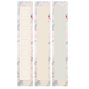 蜡染微喷宣纸迷你小对联纸空白手写书法专用纸仿古半生半熟毛笔字楷书篆书楹联七言14字书法作品纸比赛投稿用