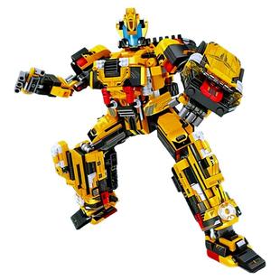 森宝积木三一重工程机器人混凝土泵车挖掘机搅拌车起重机拼装玩具