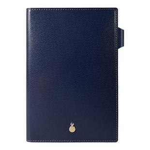 TIMEBOX意大利十字纹牛皮B5大号书衣式记事本带笔插商务真皮笔记本A5中号可替换内芯多功能礼品会议手账