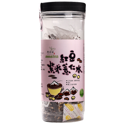 台湾阿华师红豆紫米薏仁水冲泡