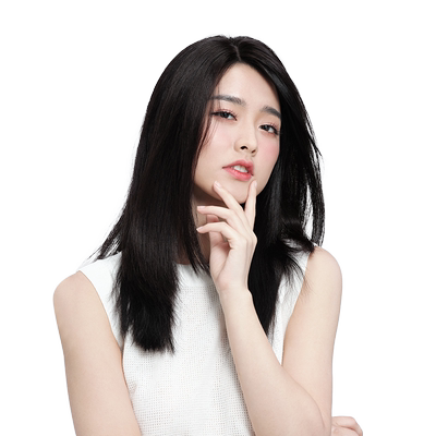 Rebeccayouth全真人发中分增发量