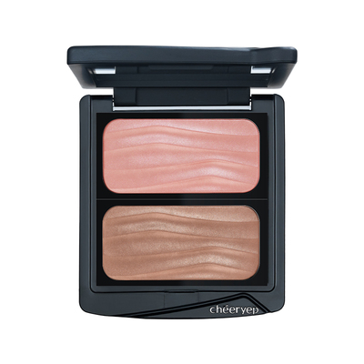 千妍冷萃腮红缎光收缩膨胀色双色