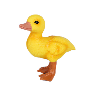 出口品质大号鸭子实心玩偶动物模型摆件过家家玩具儿童早教认知
