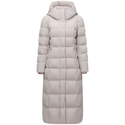 坦博尔长款过膝加厚白鸭绒羽绒服