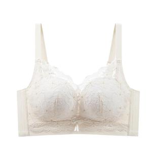 调整型内衣女小胸聚拢收副乳防下垂无钢圈无磁薄款透气蕾丝文胸罩