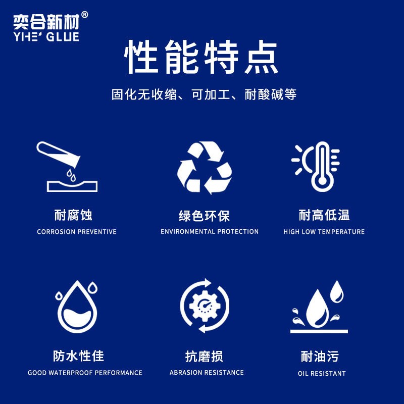 强力铸工胶 耐高温金属管道裂缝暖气片修补砂眼不锈钢油箱堵漏胶