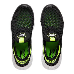 李宁男童大网眼一脚蹬2026夏季新款青少年儿童轻便休闲鞋运动鞋子