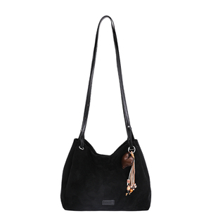 通勤大容量托特包包女式2025新款潮春季高级感单肩包麂皮绒斜挎包