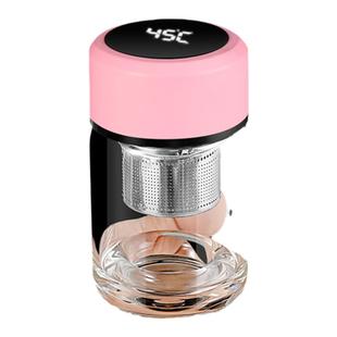 加厚测温小玻璃杯便携迷你小水杯茶杯女士随身小容量茶水分离杯子