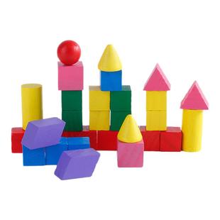 立体几何体模型小学生15粒数学教具正方体圆柱圆锥形状长方体积木