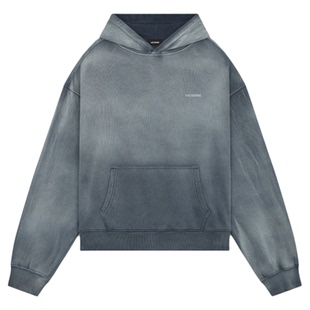 【明星同款】WE11DONE25秋冬男士褪色卫衣简约休闲渐变小logo上衣