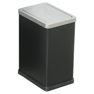 卫生间垃圾桶厕所专用家用意式极简轻奢风方形不锈钢夹缝摇盖翻盖