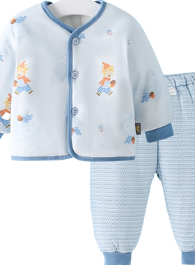 童泰宝宝棉服套装冬季夹棉加厚