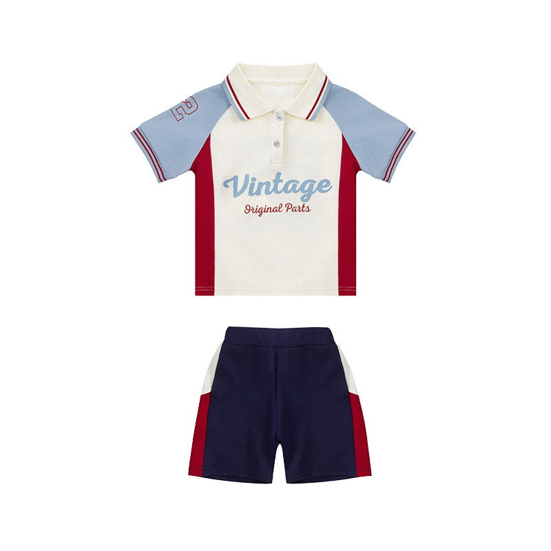 儿童校服六一演出服毕业照幼儿园园服夏装短袖小学生班服运动套装