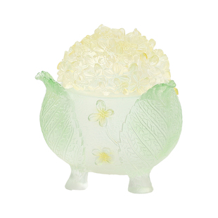 非遗香篆工艺品琉璃香炉十二花神香薰炉盘香炉家用琉璃炉摆件礼物