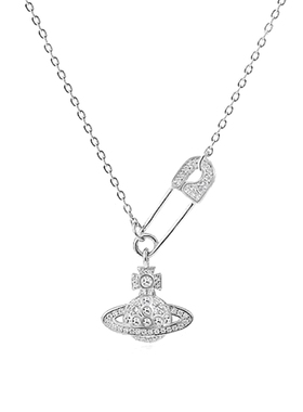 土星别针项链女千禧甜酷风