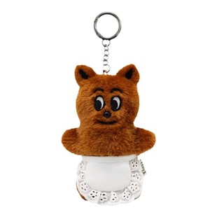 韩国1537怪阿姨松鼠毛绒挂件玩偶吊饰钥匙扣可爱包包配饰小众ins