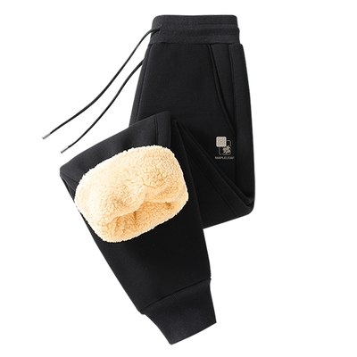 班尼路羊羔绒卫裤男款冬季大码