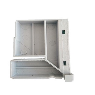 厨柜晶钢门配件塑料角码直角连接件金刚门常用型玻璃门榫头连接头