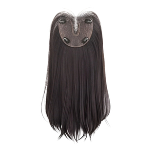 免戴发网假发女片头顶黑长直无痕隐形增发量蓬松含真发刘海假发套