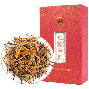 云南红茶凤庆滇红散茶老树红韵小金针工夫红茶蜜香甘甜醇滑100g盒