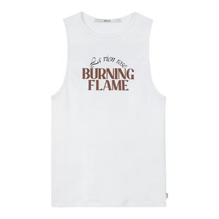 SPELLEDIT印花BURNING FLAME吊带修身简约百搭背心上衣女