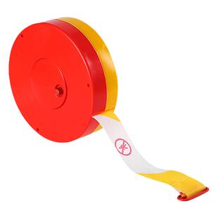 警戒线警示带盘式隔离线100米施工安全警示带卷式隔离带定制