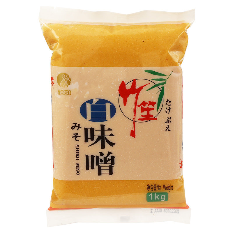 欣和竹笙白味噌1kg 拉面汤速食味增汤酱赤味噌酱日式大酱汤调味汁