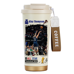克莱汤姆森周边保温杯创意不锈钢水杯篮球纪念品学生杯子送礼物男