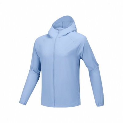 斯凯奇男女款连帽透气防晒衣