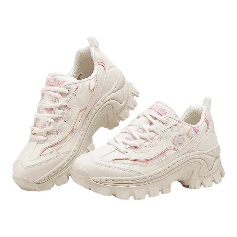Skechers斯凯奇女鞋蕾丝老爹鞋