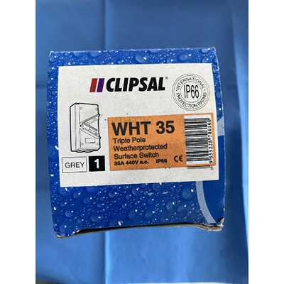议价防水开关WHT35扳把开关IP66CLIPSAL440V35A五防隔离开关