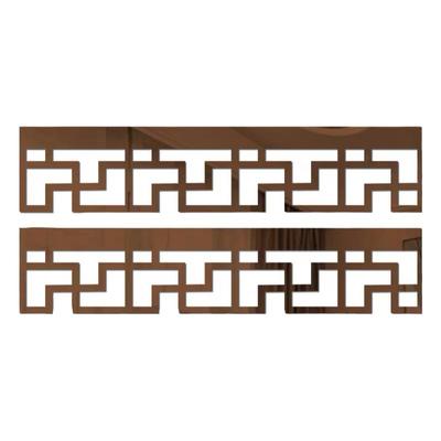 新中式风吊顶亚克力镜面墙贴腰线