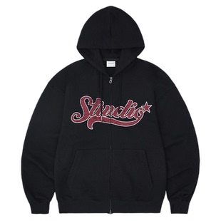 1993STUDIO韩国男女春季简约休闲百搭连帽拉链外套MUSINSA