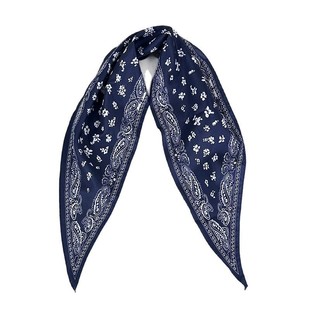 美式经典100%棉复古佩斯利腰果花纹菱形长巾发带头巾花柄领巾围巾