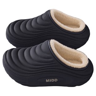 防水儿童棉拖鞋男童秋冬2026新款居家保暖加绒亲子外穿防滑棉拖