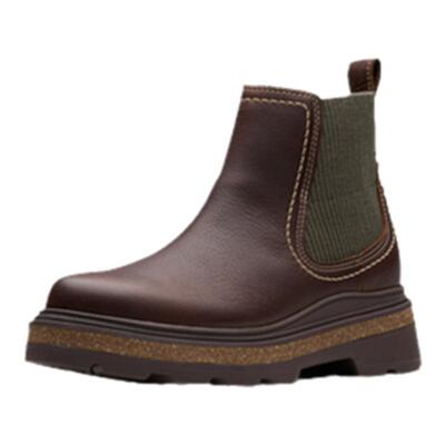 Clarks厚底高跟切尔西靴英伦短靴
