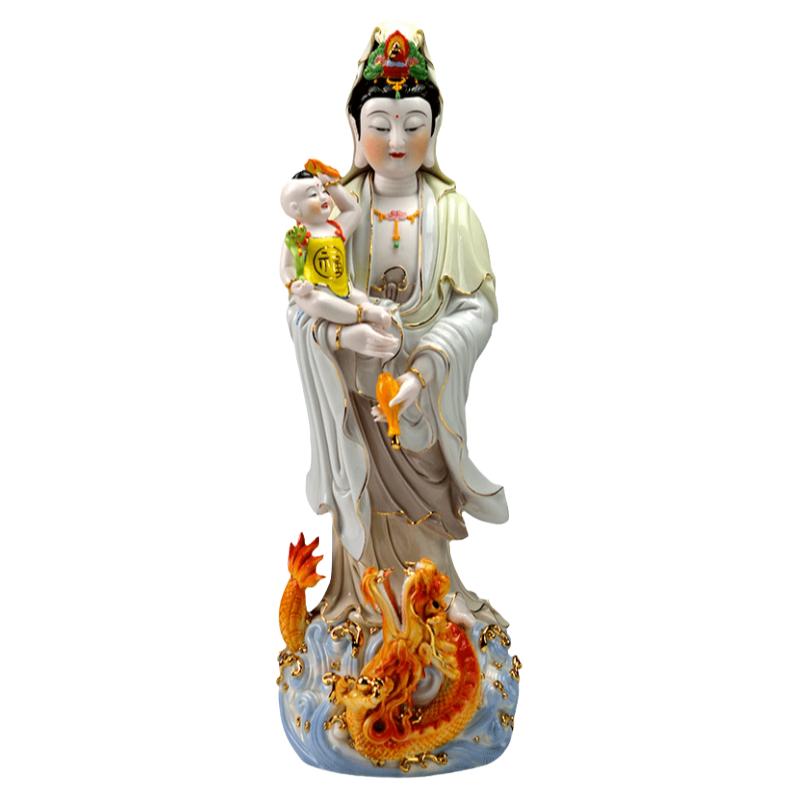 【感恩结缘优惠】《送子观音娘娘神像》观世音菩萨佛像供奉家用