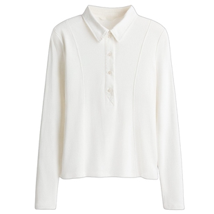 HM女装毛针织衫2026春季新款row系针织衫修身Polo潮流上衣1323884