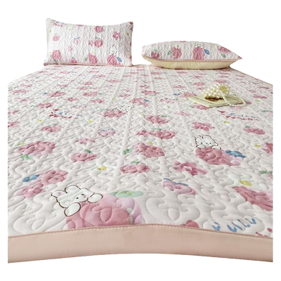 冬夏两用防滑透气水洗棉床垫子新