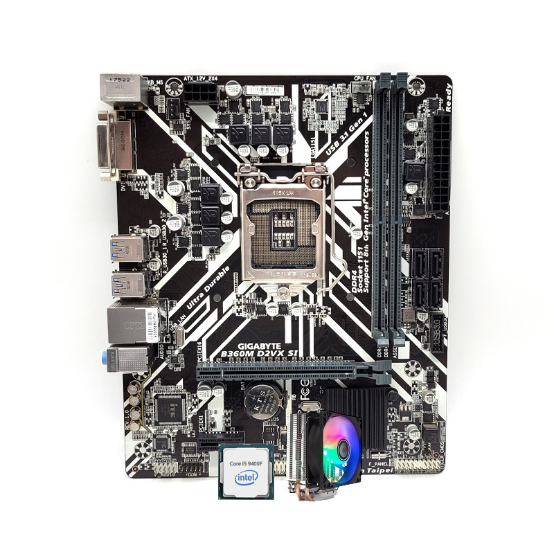 i5 9400F 8500 9600KF I3 8100 9100F技嘉B360M主板CPU套装二手