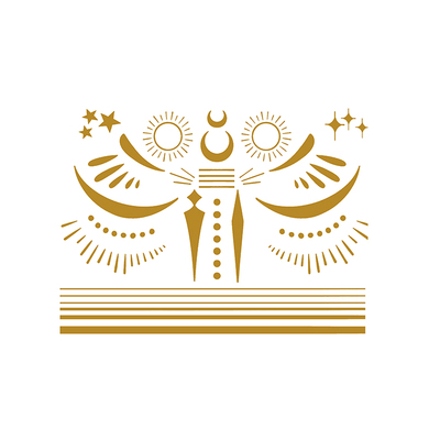 MG纹身贴纸烫金纹身旅行度假