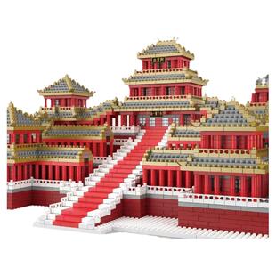 建筑模型颗粒积木阿房宫积木2026新款故宫积木益智建筑男拼插玩具