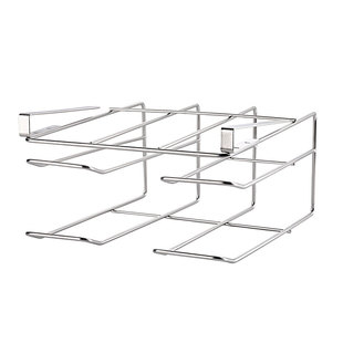 锅盖架免打孔壁挂下挂304不锈钢多功能大锅锅盖架柜下砧板收纳架