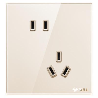 G51高晶玻璃开关公牛16a