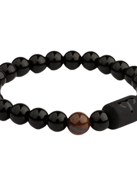 十二星座黑曜石手链男款ins小众设计高级感男生手串复古串珠手镯